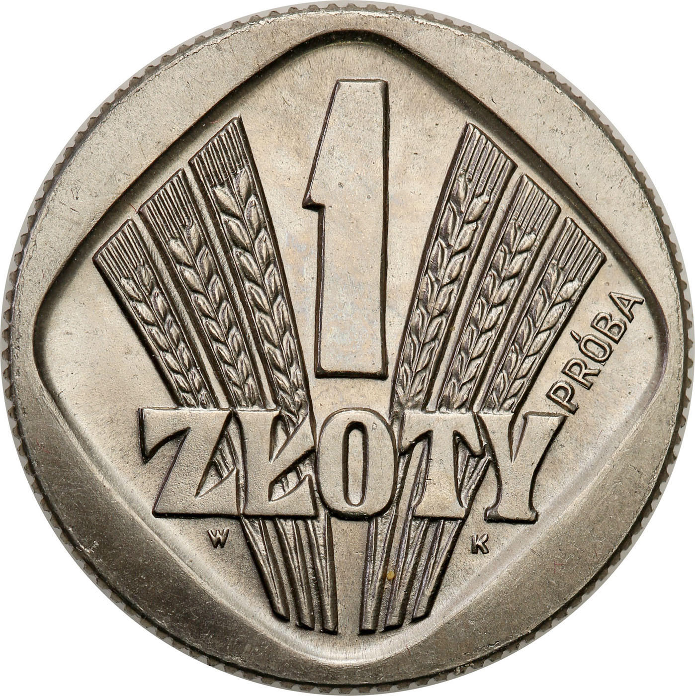 PRL. PRÓBA Nikiel 1 złoty 1958